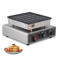 Mini palacsintakészítő gép, tapadásmentes kis palacsintakészítő 25 lyukú sütőlappal, kereskedelmi elektromos Dorayaki grill otthoni