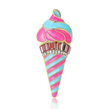 Elegant Sophisticated Ice Cream Pin Vibranting Color Accesory Portable for Children and Trendy Adults Stylish Outfits