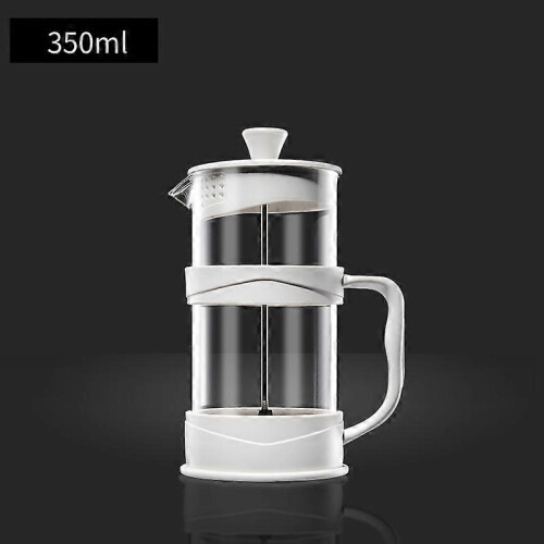 Καφετιέρα Γαλλικού Τύπου 12 Oz, Λευκές Πρέσες Καφέ Τσαγιέρες με Βοριοπυριτικό 1