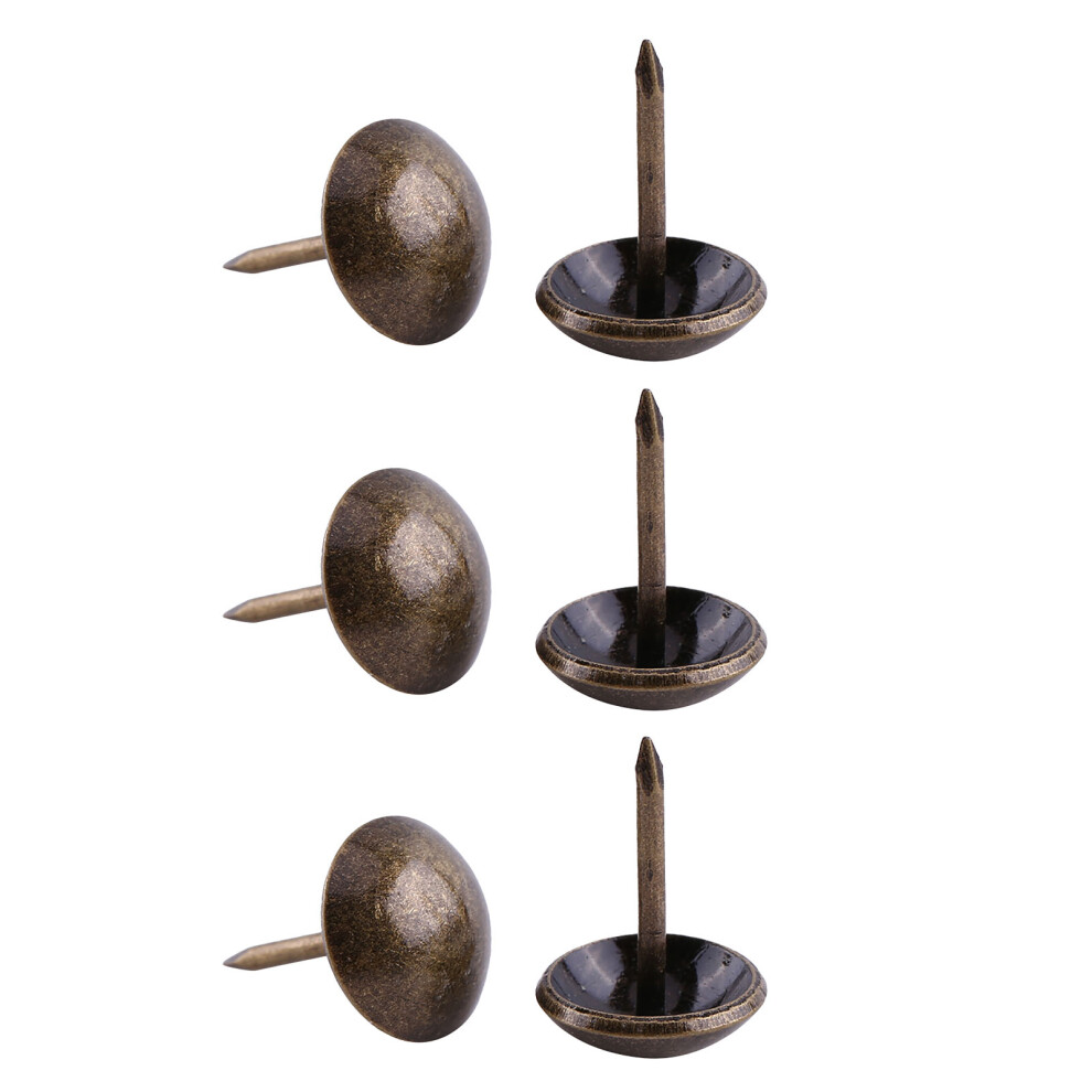 100Pc Bronze Upholster Nails Vintage Metal Tack For Sofa & Door Decor 4331393140056