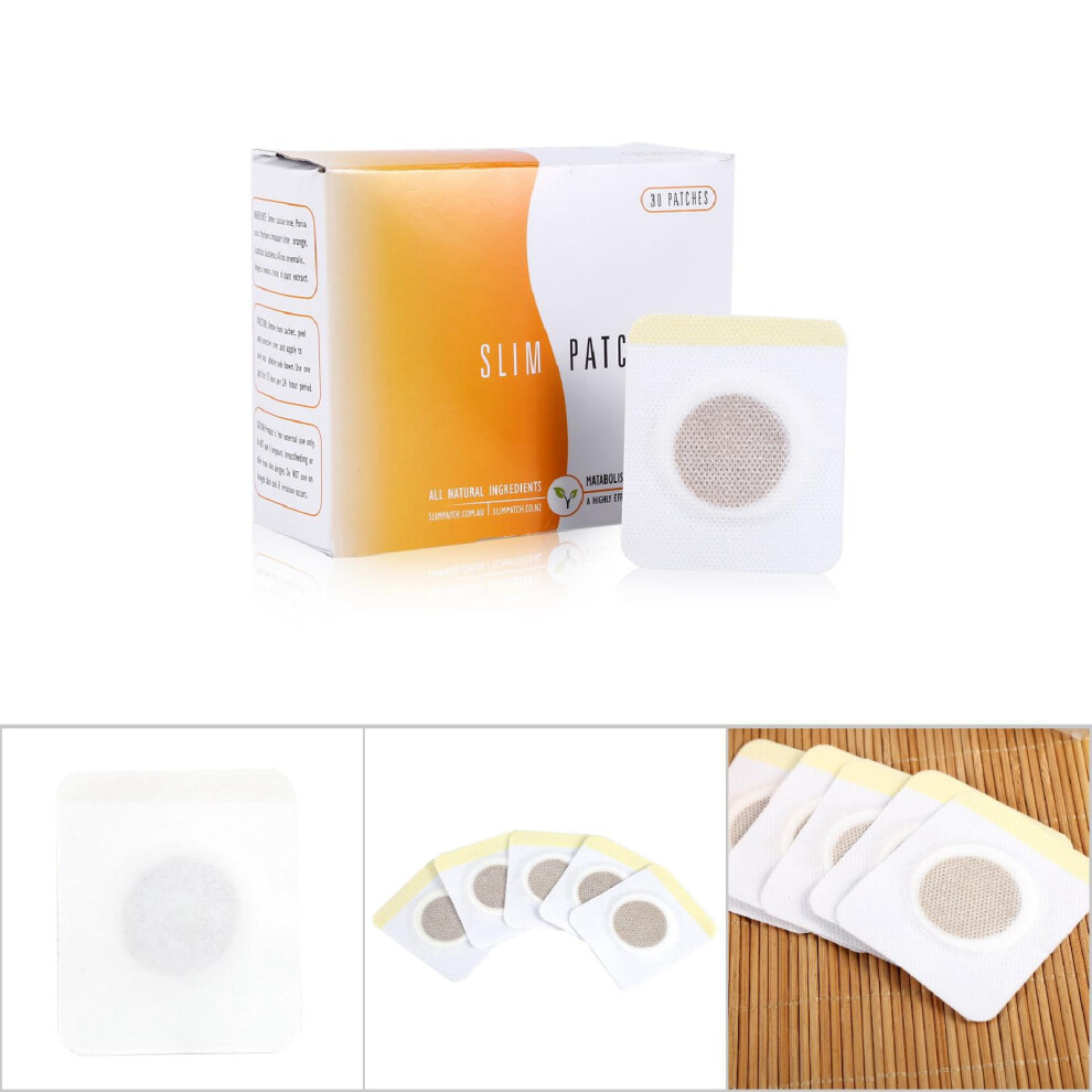 Natural Navel Slim Patches 30pcs for Fat Burning & Toxin Removal