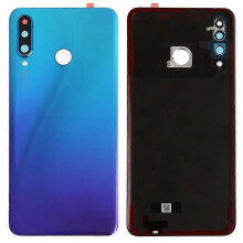 For Huawei P30 Lite (48MP) Battery Housing with Adhesive Sticker+Camera Lens Cover - White
