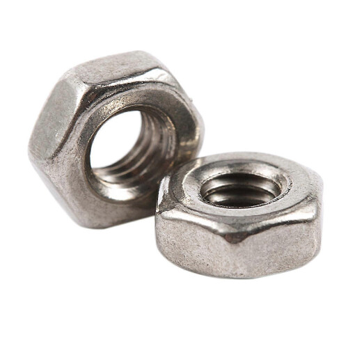 100PCS M3 3mm Innengewinde Sechskant-Metall-Mutterbefestigung Silberton