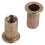 20 % flat hode M5 blind innsats naglemutter 5