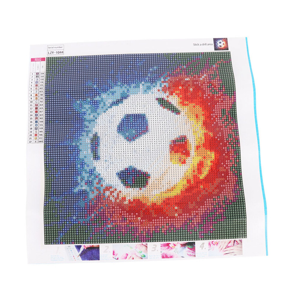 Diy Soccer Pattern 5D Full Drill Diamond Painting 30X30cm Wall Art 8751393142991