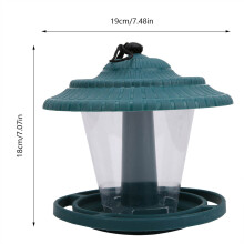 Green Garden Bird Feeder – 18cm Tall, Squirrel Proof, Easy to Clean