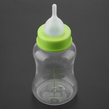 4pcs Silicone Pet Milk Bottles 150ml, Green, Durable & Reusable