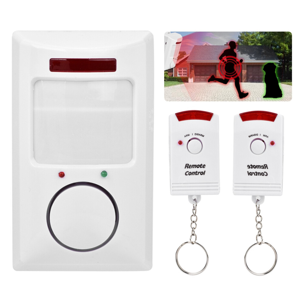 105Db Wireless Infrared Motion Sensor Alarm System For Home Security 6911393217835