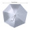 77cm Silver Blue Windproof Head Mounted Umbrella Folding Hat 1