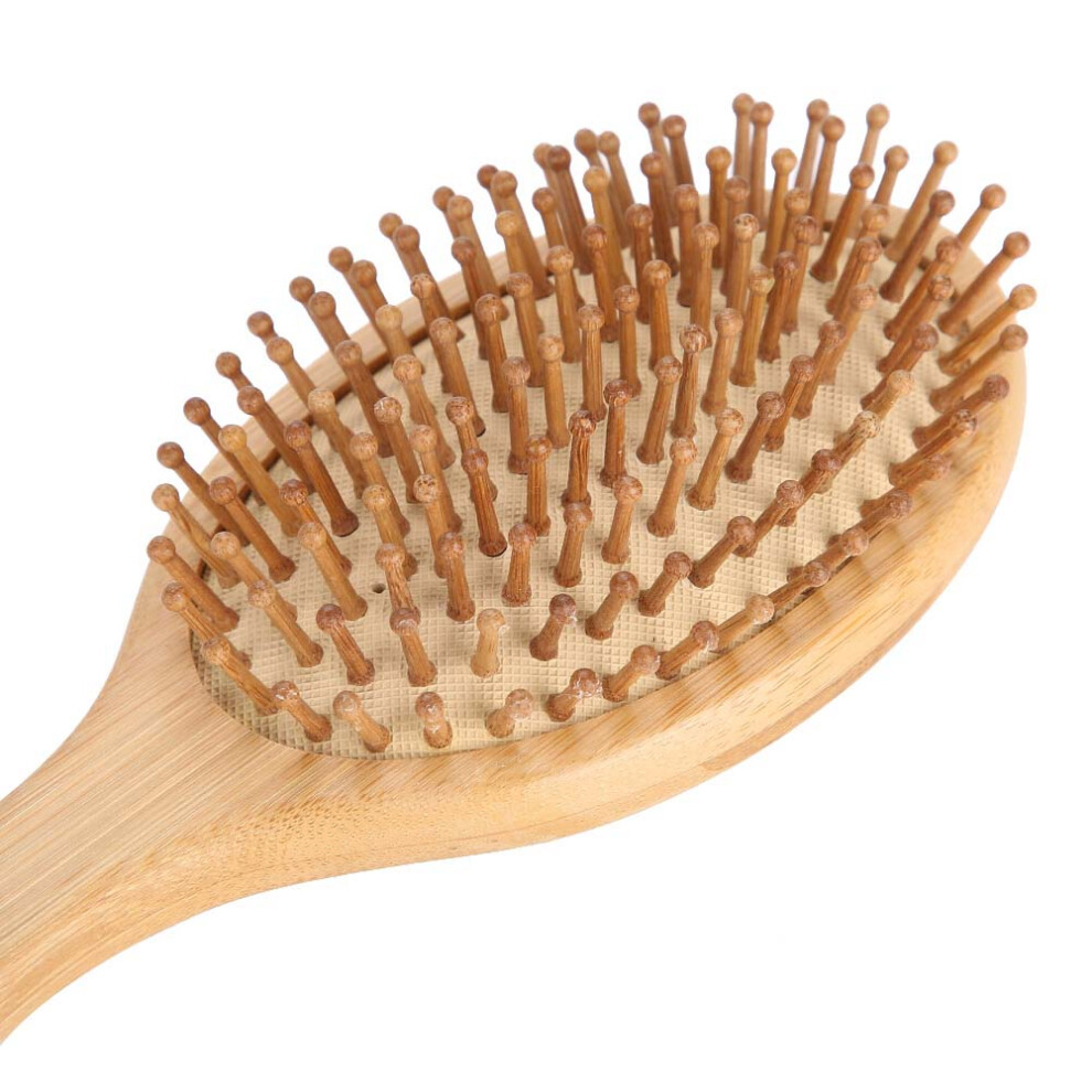 Solid Wood Anti-Static Hair Comb, Portable Scalp Massager, 23x8x3 cm