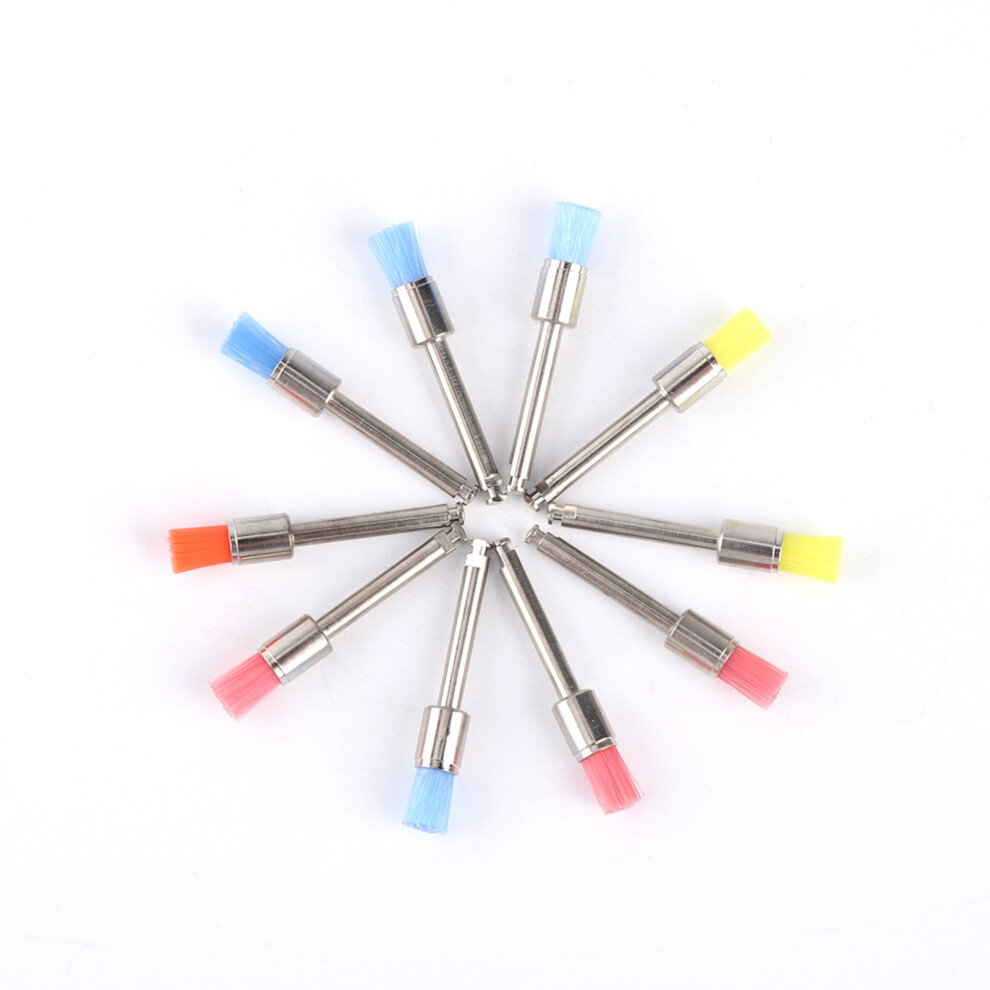 100Pcs Mixed Nylon Dental Polishing Brush Set - 2.8X0.4cm 8731393144188
