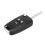 3 Buttons ABS Remote Key Shell for Opel Black Fit no Battery 7