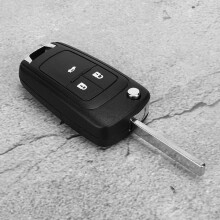 3 Buttons ABS Remote Key Shell for Opel Black Fit no Battery
