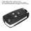 3 Buttons ABS Remote Key Shell for Opel Black Fit no Battery 9