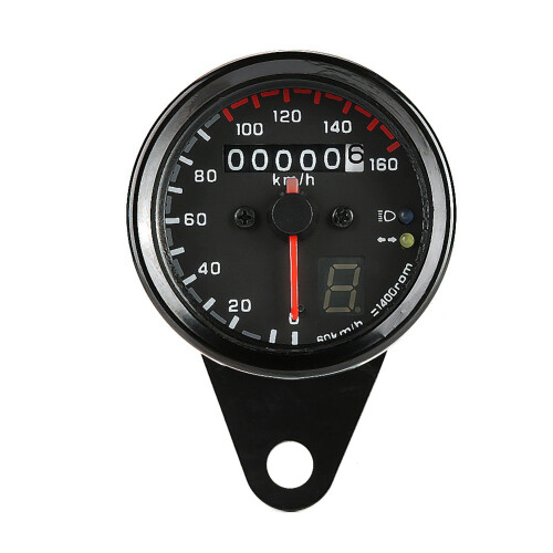 DC12V Universal Motorcycle ATV LED Backlight Speedometer Miles Meter Gauge 2