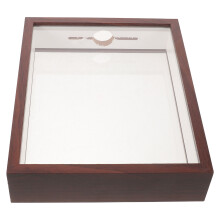 Rustikale Holz Sammelbox Für Mit Acrylglas Fenster