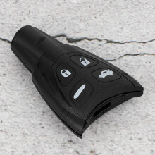 4-Button ABS Car Key Case Shell for Saab 93 95 Black Replacement