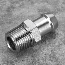 1/2" NPT 5/8" Barb Metal Intake Heater Hose for Chevy, Ford, MOPAR