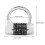 5 Dial Code Combination Lock for Suitcase, Gym, Locker – Black, Silver 2
