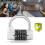 5 Dial Code Combination Lock for Suitcases & Gym Lock, 65x66x40mm 5