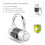 5 Dial Code Combination Lock for Suitcases & Gym Lock, 65x66x40mm 3