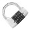 5 Dial Code Combination Lock for Suitcase, Gym, Locker – Black, Silver 6