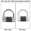 5 Dial Code Combination Lock for Suitcases & Gym Lock, 65x66x40mm 9