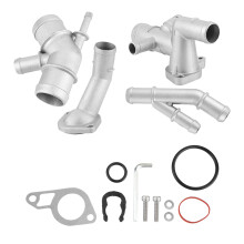 MK4 1.8T Cast Aluminum Thermostat Housing Water Pipe CNC - Robust Exact Fit