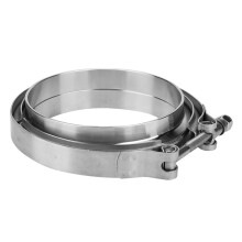 Universal 5" Stainless Steel Turbo V-Band Exhaust Flange Clamp Kit