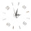 Modern Wall Clock Sticker Acrylic Mirror 60x60cm Silver 8