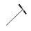 Stainless Steel Adjustable Soil Sample Probe with T Handle, 32-48inch 1