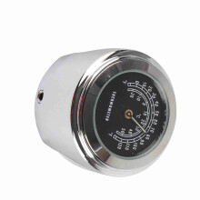 Motorcycle Handlebar Temperature Gauge 22-25mm Waterproof Black Mounting Part
