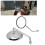 Pair 8mm Round Motorcycle Rearview Mirrors, Iron, Plating, Adjustable 7