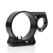 CNC Aluminium Speedometer Relocation Bracket for Sportster 39mm Fork Black