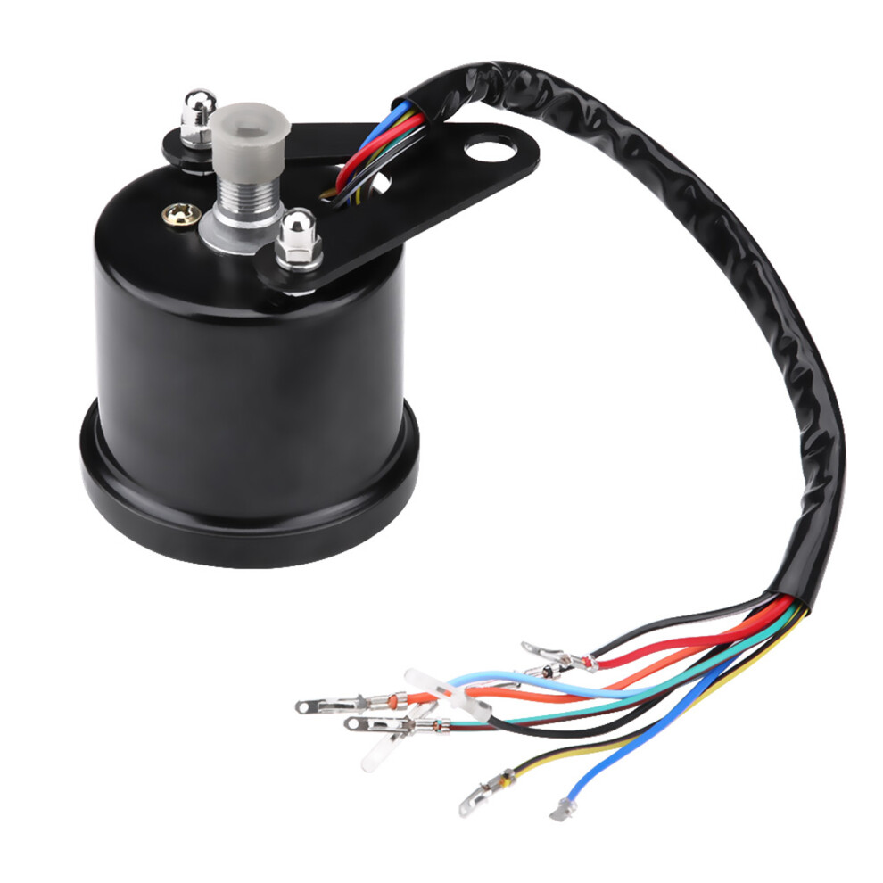 60Mm Motorcycle Odometer & Speedometer Gauge With Indicator For Bikes Black 6911393221320