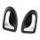 Chrome Interior Door Handle Trim Bowl for RENAULT CLIO 3