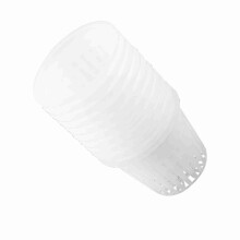 White Mesh Pot Net Cup Basket for Hydroponic Cloning 10pcs Heavy Duty Growers