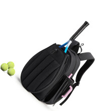 Practical Tennis Accessory Bag  Spacious for Rackets and-Black