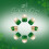 Patrick Theme Artificial Nail Gradient Green Glitters French Tip 4