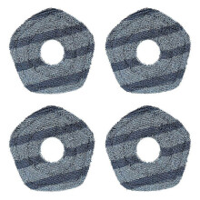 Austauschbare und waschbare 4-Pack-Vakuum-Wischpads, kompatibel mit Eufy X10 Pro Omni Roboterstaubsaugern, abnehmbaren Teilen