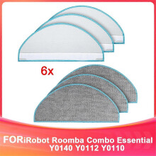 6er-Pack Y0140 Wischpads Ersatzteile für Combo Essential Y0140 Y0112 Y0110 Staubsauger