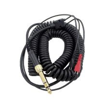 Kopfhörerkabel für Sennheiser HD25 HD560 HD540 HD430 HD250 Kopfhöreradapter Ersatz Federspiral-Ohrhörer