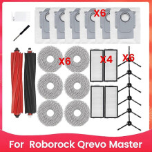 Für Qrevo Master Robot Staubsauger, Hauptbürsten, HEPA-Filter, Mopp-Tuchstaubbeutel,