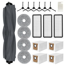 Zubehör-Set für Ersatzteile des Dreame L20 Ultra Robot Staubsaugers, Hauptbürste, Hepa-Filter, Wischstoff, Staubbeutel