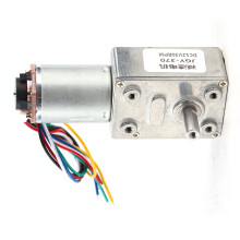 Precision Geared Motor 30RPM with Encoder & Self Locking Metal Enclosure