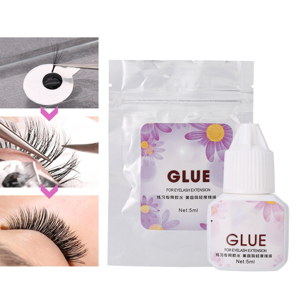 5ML Fast-Drying Eyelash Extension Glue with Long-lasting Hold for Professionals