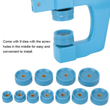 Watch Clamp Pliers Back Case Press Set with 9 Dies and Mats, Blue