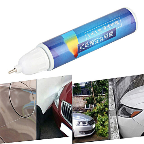 Car Scratch Repair Pen White 12ml Water-Resistant Quick Fix 2