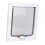 ABS Acrylic Pet Cat Flap Door Lockable Waterproof Medium White 16