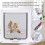 ABS Acrylic Pet Cat Flap Door Lockable Waterproof Medium White 5